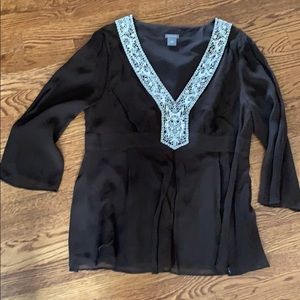 Brown Ann Taylor  top size 12